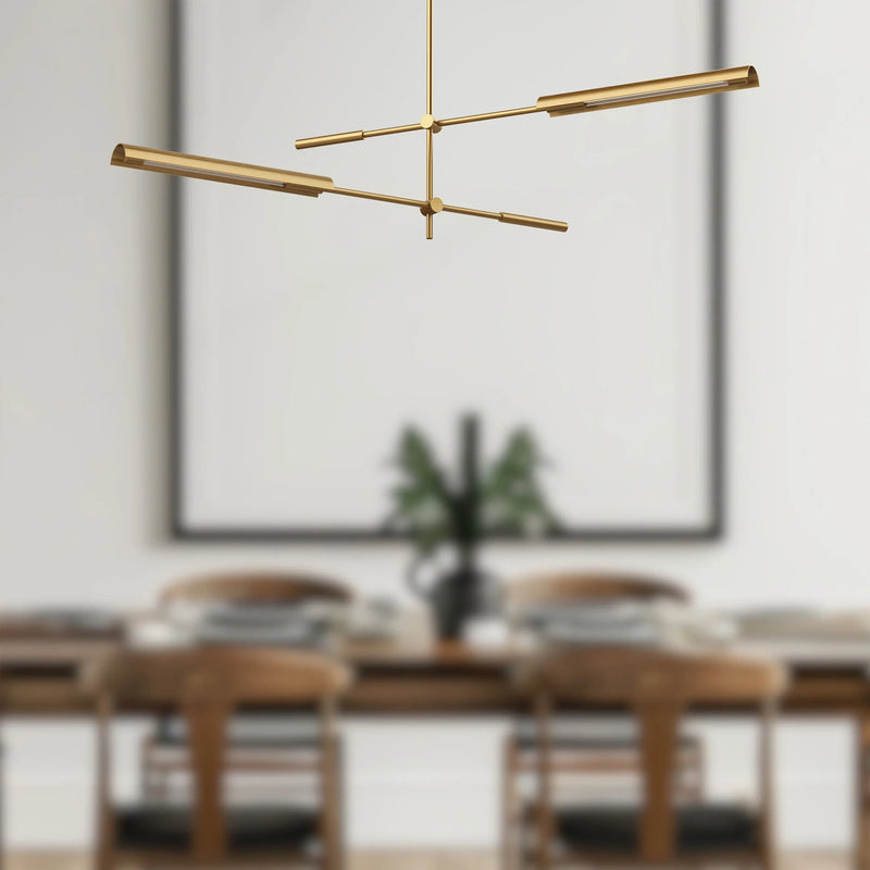 Astrid 2 Multi Pendant Brass