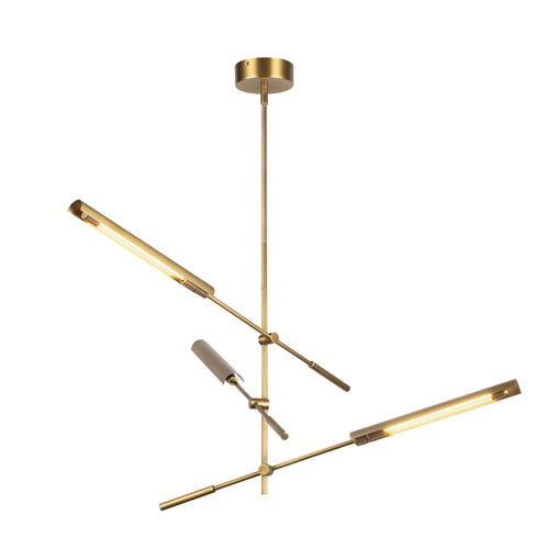 Astrid 3 Multi Pendant Brass