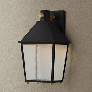 Gladden Lantern Sconce Black Small