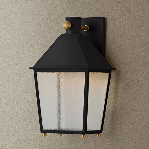 Gladden Lantern Sconce Black Small
