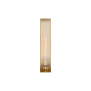 York Single Box Outdoor Sconce Brass