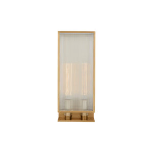 York Double Box Outdoor Sconce Brass