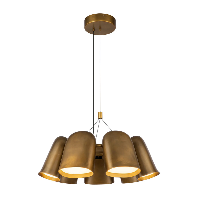 Bell Chandelier Brass