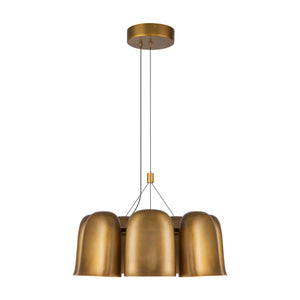 Bell Chandelier Brass