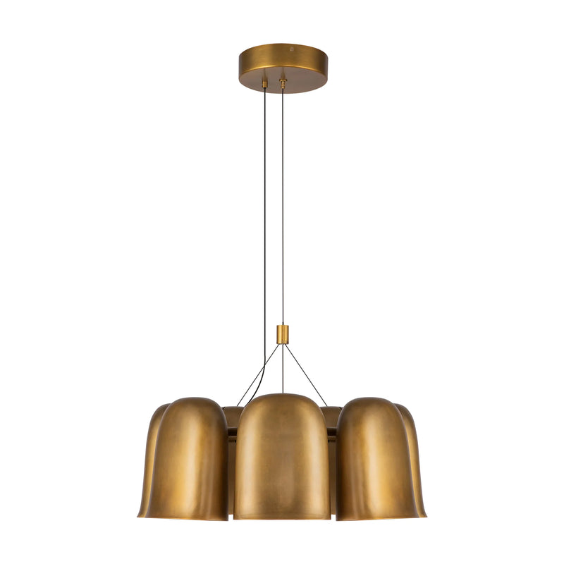 Bell Chandelier Brass