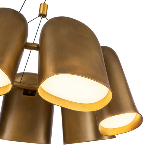 Bell Chandelier Brass