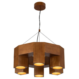 Bosco Oak Chandelier Small