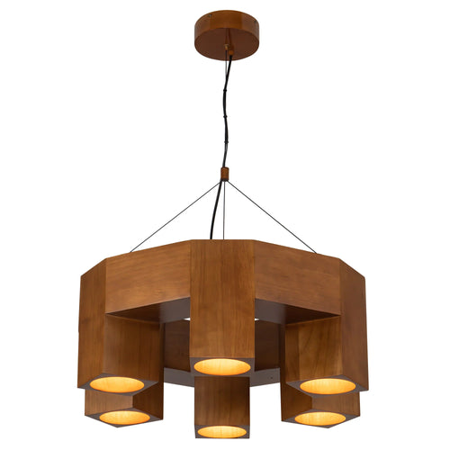 Bosco Oak Chandelier Small