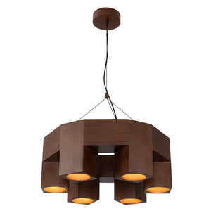 Bosco Walnut Chandelier Small