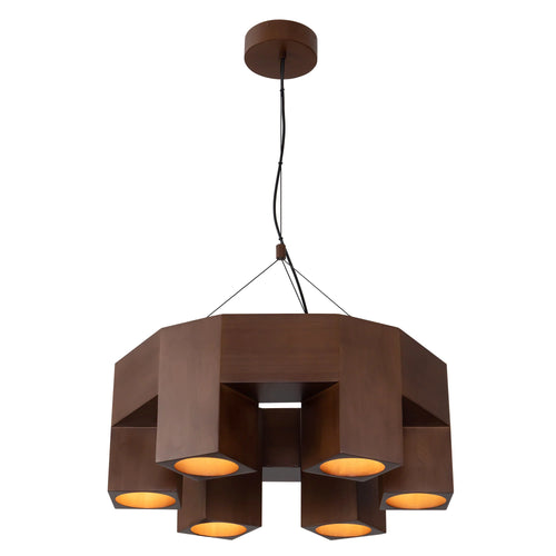 Bosco Walnut Chandelier Small