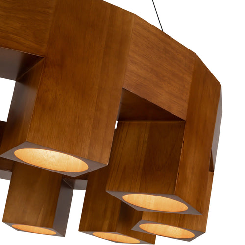 Bosco Oak Chandelier Large