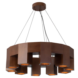 Bosco Walnut Chandelier Large