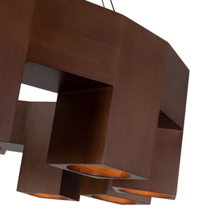 Bosco Walnut Chandelier Large