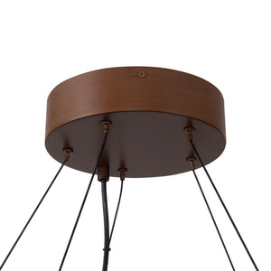 Bosco Walnut Chandelier Large