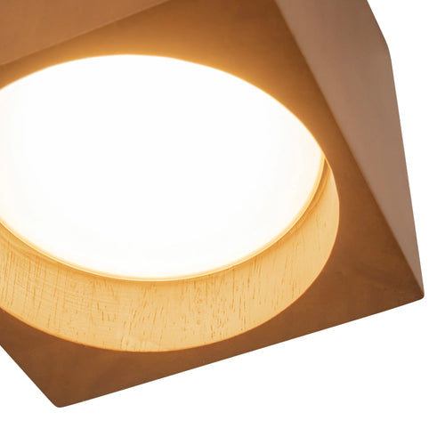 Bosco Oak Semi-Flush Mount Small