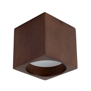 Bosco Walnut Semi-Flush Mount Small