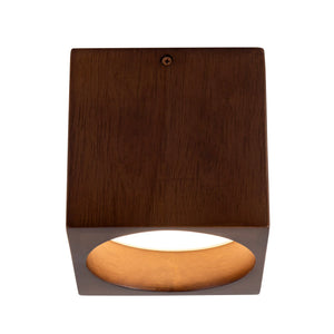 Bosco Walnut Semi-Flush Mount Small