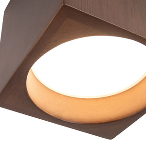 Bosco Walnut Semi-Flush Mount Small