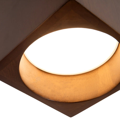 Bosco Walnut Semi-Flush Mount Medium