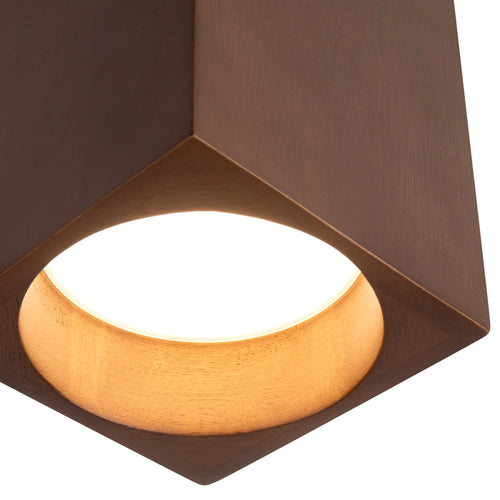Bosco Walnut Semi-Flush Mount Large