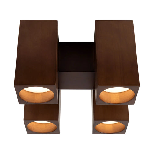 Bosco Walnut Semi-Flush Mount XL