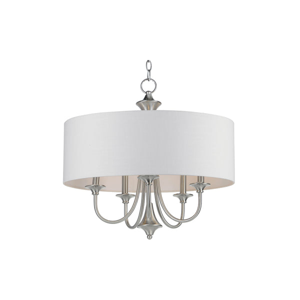 Bongo 5 Light Pendant Nickel