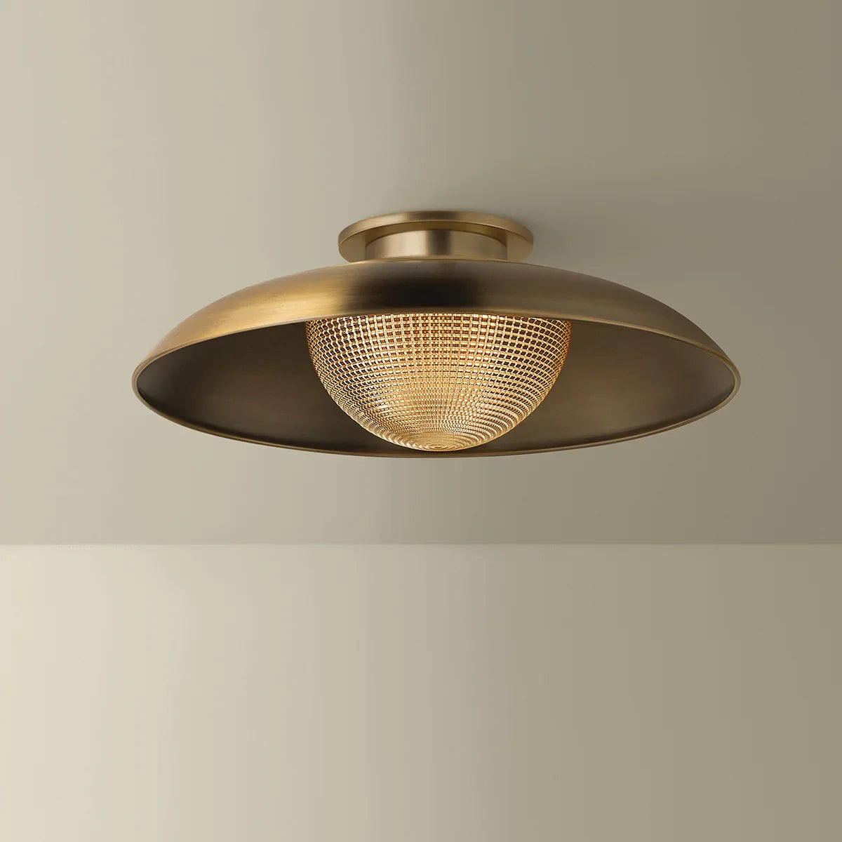 Braxton Flush Mount Brass