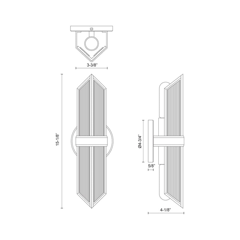 Cairo Wall M Brass