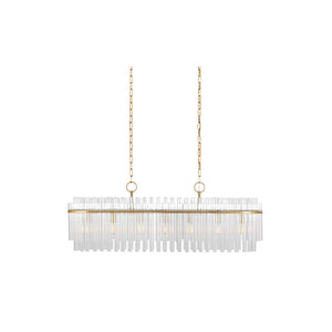 Beckett Linear Chandelier Brass
