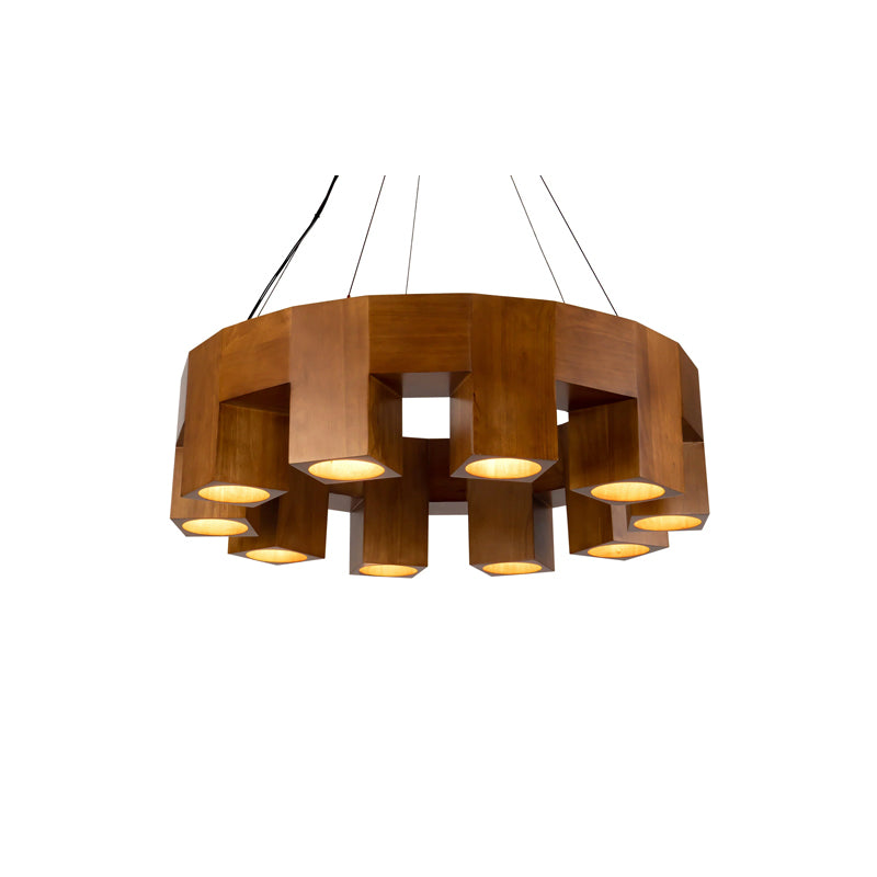 Bosco Oak Chandelier Large