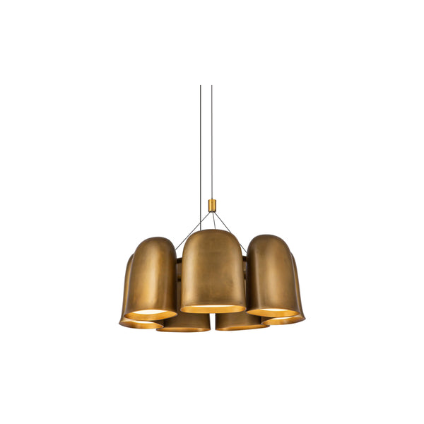 Bell Chandelier Brass