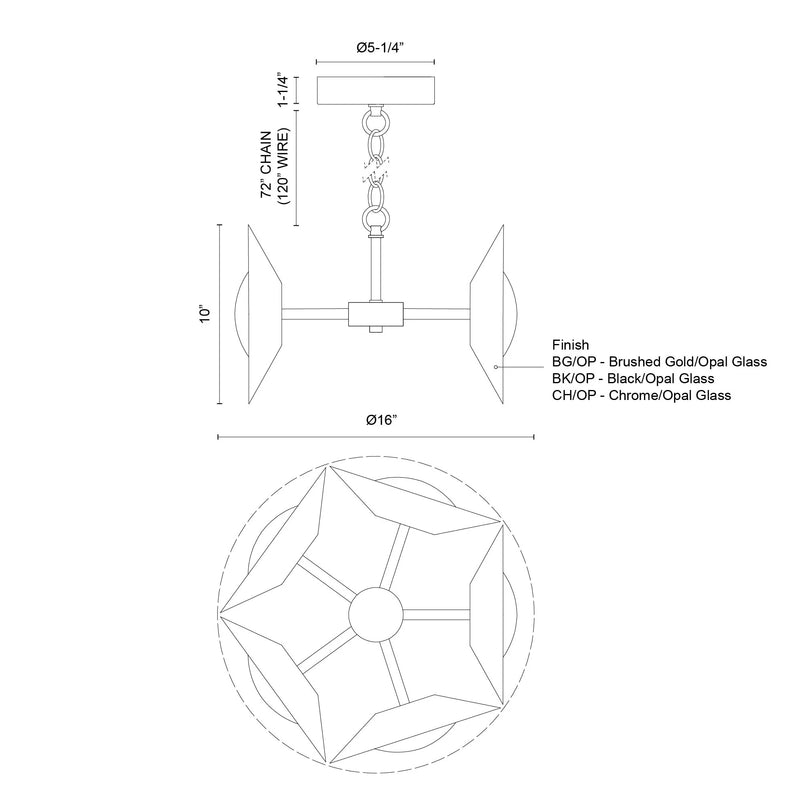 Cleo Led Chandelier Gold