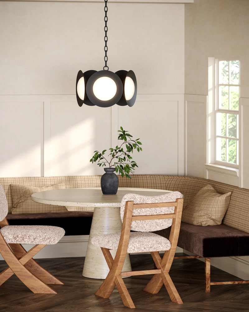 Cleo Led Chandelier Black