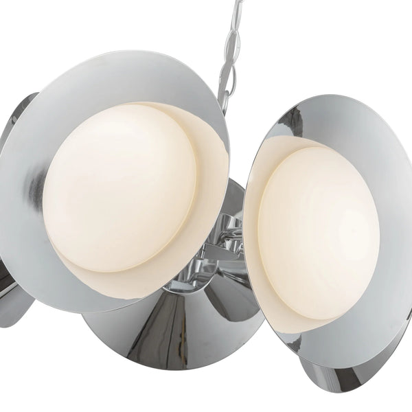 Cleo Led Chandelier Chrome