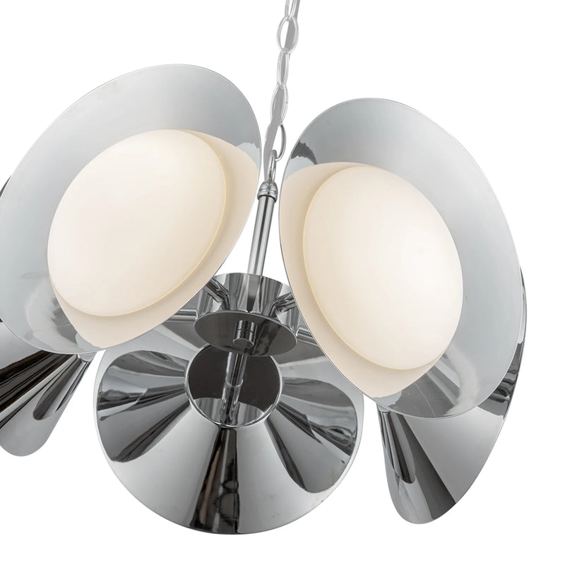 Cleo Led Chandelier Chrome