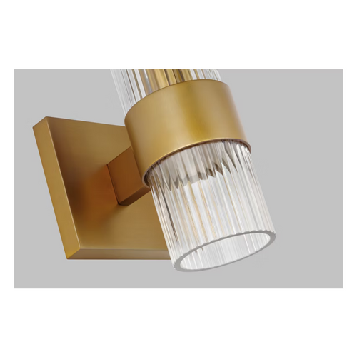 Geneva 1-Light Vanity Sconce Brass