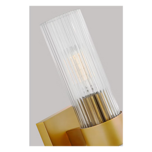 Geneva 1-Light Vanity Sconce Brass