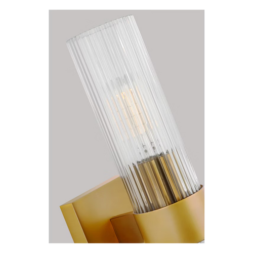 Geneva 1-Light Vanity Sconce Brass
