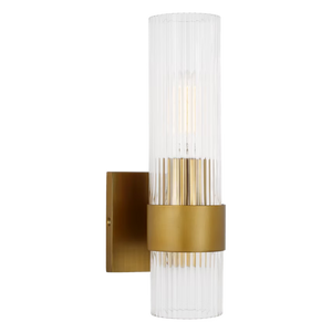 Geneva 1-Light Vanity Sconce Brass