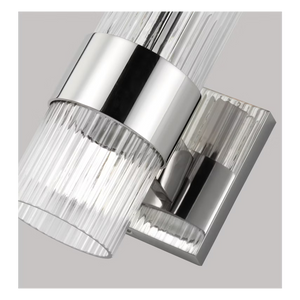 Geneva 1-Light Vanity Sconce Nickel