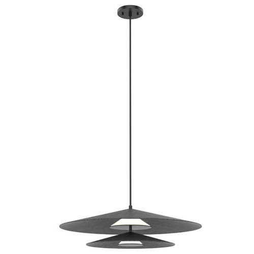 Cruz Double Pendant Gray Felt