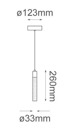Manhattan Chrome Pendant