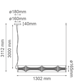Turin Linear Black