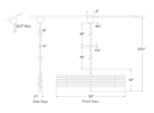 Rousseau Grande Ten Light Articulating Chandelier