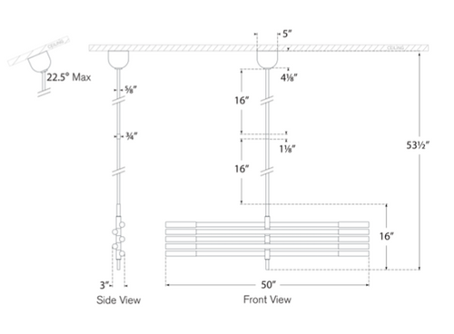 Rousseau Grande Ten Light Articulating Chandelier