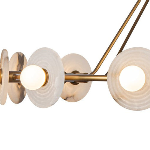 Dahlia Chandelier Brass