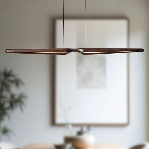 Dakota Linear Pendant Walnut