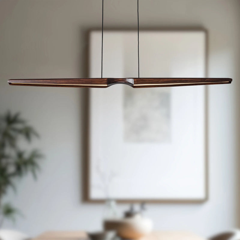 Dakota Linear Pendant Walnut