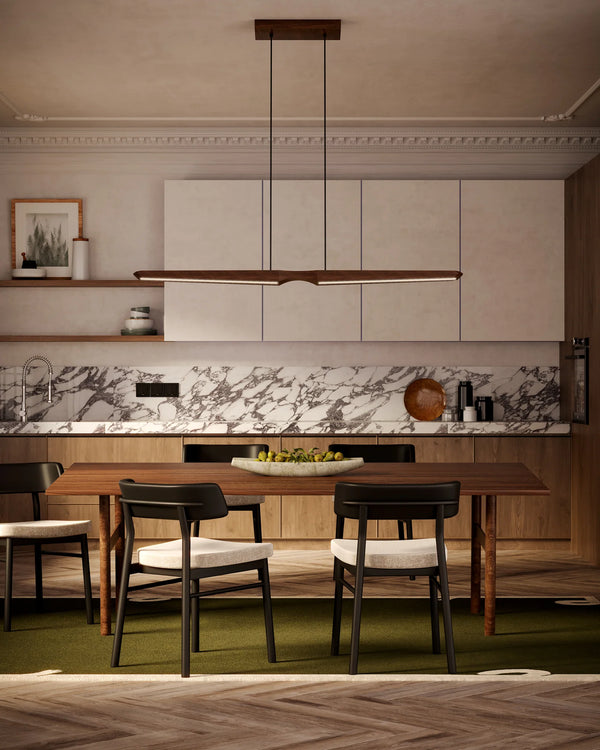 Dakota Linear Pendant Walnut