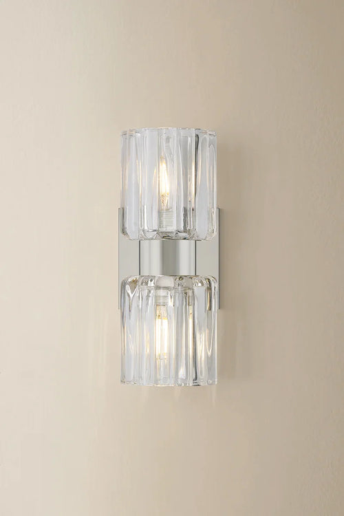 Danae 2 Light Sconce Nickel